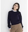 ストライプフリルネックニット 26AW