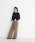 ストライプフリルネックニット 26AW