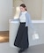 ＜EC限定カラー：ネイビー系＞＜ちょうど、いい服＞“それどこの？”褒められ配色カーディガン 26AW