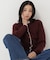 ＜EC限定カラー：ネイビー系＞＜ちょうど、いい服＞“それどこの？”褒められ配色カーディガン 26AW