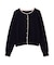 ＜EC限定カラー：ネイビー系＞＜ちょうど、いい服＞“それどこの？”褒められ配色カーディガン 26AW