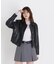 ＜Oggi11月号掲載＞フェイクレザーステンカラーブルゾン