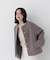 ＜WEB限定カラー：モカ＞＜ちょうど、いい服＞“いつもの”が見違えるハーフコート　26FW