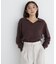 ＜WEB限定カラー：ライトグリーン＞＜ちょうど、いい服＞品よく、ゆるく。スキッパーニット　26FW