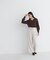＜WEB限定カラー：ライトグリーン＞＜ちょうど、いい服＞品よく、ゆるく。スキッパーニット　26FW