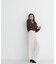 ＜WEB限定カラー：ライトグリーン＞＜ちょうど、いい服＞品よく、ゆるく。スキッパーニット　26FW