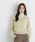 ＜WEB限定カラー：ライトグリーン＞＜ちょうど、いい服＞品よく、ゆるく。スキッパーニット　26FW