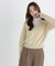 ＜WEB限定カラー：ライトグリーン＞＜ちょうど、いい服＞品よく、ゆるく。スキッパーニット　26FW