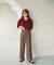 ＜WEB限定カラー：ライトグリーン＞＜ちょうど、いい服＞品よく、ゆるく。スキッパーニット　26FW