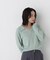 ＜WEB限定カラー：ライトグリーン＞＜ちょうど、いい服＞品よく、ゆるく。スキッパーニット　26FW