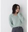 ＜WEB限定カラー：ライトグリーン＞＜ちょうど、いい服＞品よく、ゆるく。スキッパーニット　26FW