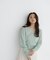 ＜WEB限定カラー：ライトグリーン＞＜ちょうど、いい服＞品よく、ゆるく。スキッパーニット　26FW