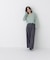 ＜WEB限定カラー：ライトグリーン＞＜ちょうど、いい服＞品よく、ゆるく。スキッパーニット　26FW