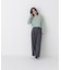 ＜WEB限定カラー：ライトグリーン＞＜ちょうど、いい服＞品よく、ゆるく。スキッパーニット　26FW