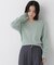 ＜WEB限定カラー：ライトグリーン＞＜ちょうど、いい服＞品よく、ゆるく。スキッパーニット　26FW
