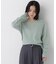 ＜WEB限定カラー：ライトグリーン＞＜ちょうど、いい服＞品よく、ゆるく。スキッパーニット　26FW