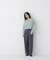 ＜WEB限定カラー：ライトグリーン＞＜ちょうど、いい服＞品よく、ゆるく。スキッパーニット　26FW