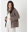 ＜EC限定カラー：イエロー＞カシミヤブレンドハーフコート 26AW