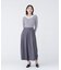 〈NAVY NAVY〉レース襟取り外し2WAYリブニット