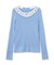 〈NAVY NAVY〉レース襟取り外し2WAYリブニット