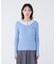 〈NAVY NAVY〉レース襟取り外し2WAYリブニット