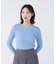 〈NAVY NAVY〉レース襟取り外し2WAYリブニット
