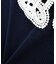 〈NAVY NAVY〉レース襟取り外し2WAYリブニット