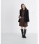 ファーカラーハーフPコート　26AW