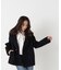 ファーカラーハーフPコート　26AW