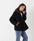 ファーカラーハーフPコート　26AW