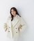 ファーカラーハーフPコート　26AW