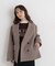 ファーカラーハーフPコート　26AW