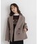 ファーカラーハーフPコート　26AW