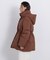 ＜マシンウォッシャブル＞＜撥水機能＞フーデットミドルダウン　26AW