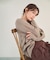 ＜ちょうど、いい服＞柔らか、ほおずりフォックス混ニット　26AW