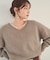 ＜ちょうど、いい服＞柔らか、ほおずりフォックス混ニット　26AW
