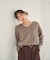 ＜ちょうど、いい服＞柔らか、ほおずりフォックス混ニット　26AW