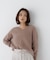 ＜ちょうど、いい服＞柔らか、ほおずりフォックス混ニット　26AW