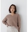 ＜ちょうど、いい服＞柔らか、ほおずりフォックス混ニット　26AW