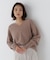 ＜ちょうど、いい服＞柔らか、ほおずりフォックス混ニット　26AW