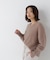 ＜ちょうど、いい服＞柔らか、ほおずりフォックス混ニット　26AW