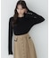 モックネックシアーカフスニット　26AW