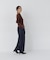 モックネックシアーカフスニット　26AW