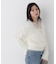 レースドッキングカシュクールニット