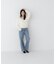 レースドッキングカシュクールニット