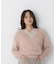 レースドッキングカシュクールニット
