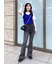 【4サイズ展開XS-L] 内スリットベルボトムデニムパンツ
