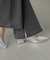 【4サイズ展開XS-L] 内スリットベルボトムデニムパンツ