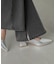 【4サイズ展開XS-L] 内スリットベルボトムデニムパンツ