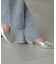 【4サイズ展開XS-L] 内スリットベルボトムデニムパンツ